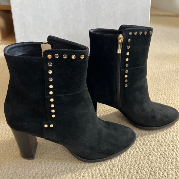 Jimmy Choo Harlow Suede Leather Boot 41.5 - Picture 4 of 15